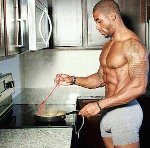 Guía nutricional para aquellos que están entrenando Sexy cocinero